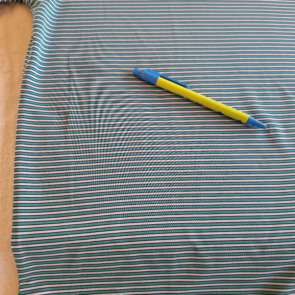 Foot Joy men's blue and white striped golf shirt - size Large